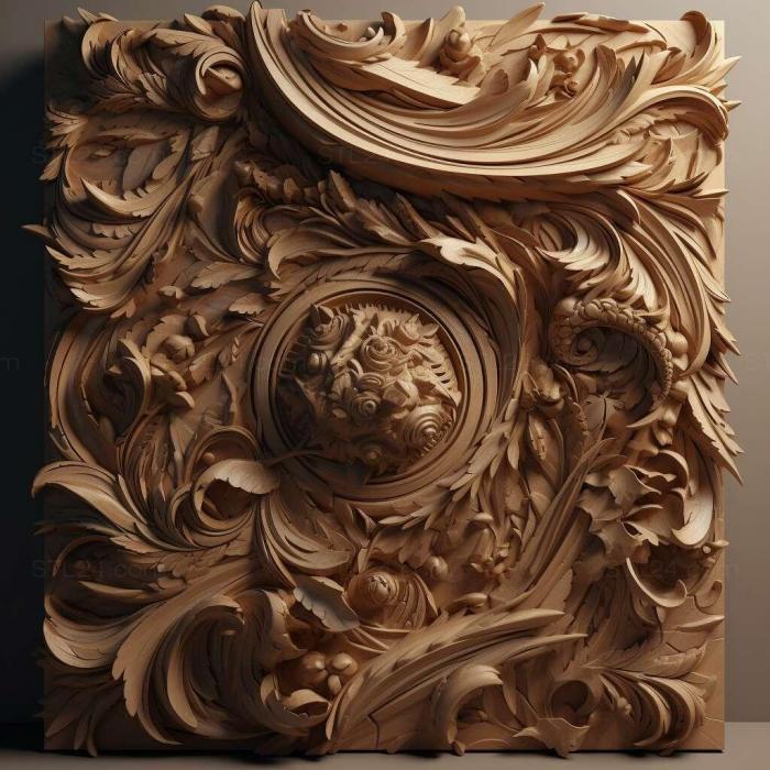 Patterns and decorations (stl c4d 4, PATTERN_2540) 3D models for cnc